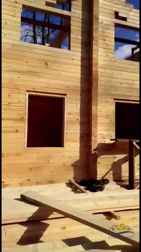 Стоп-кадр из видео: Домокомплект из бруса камерной сушки