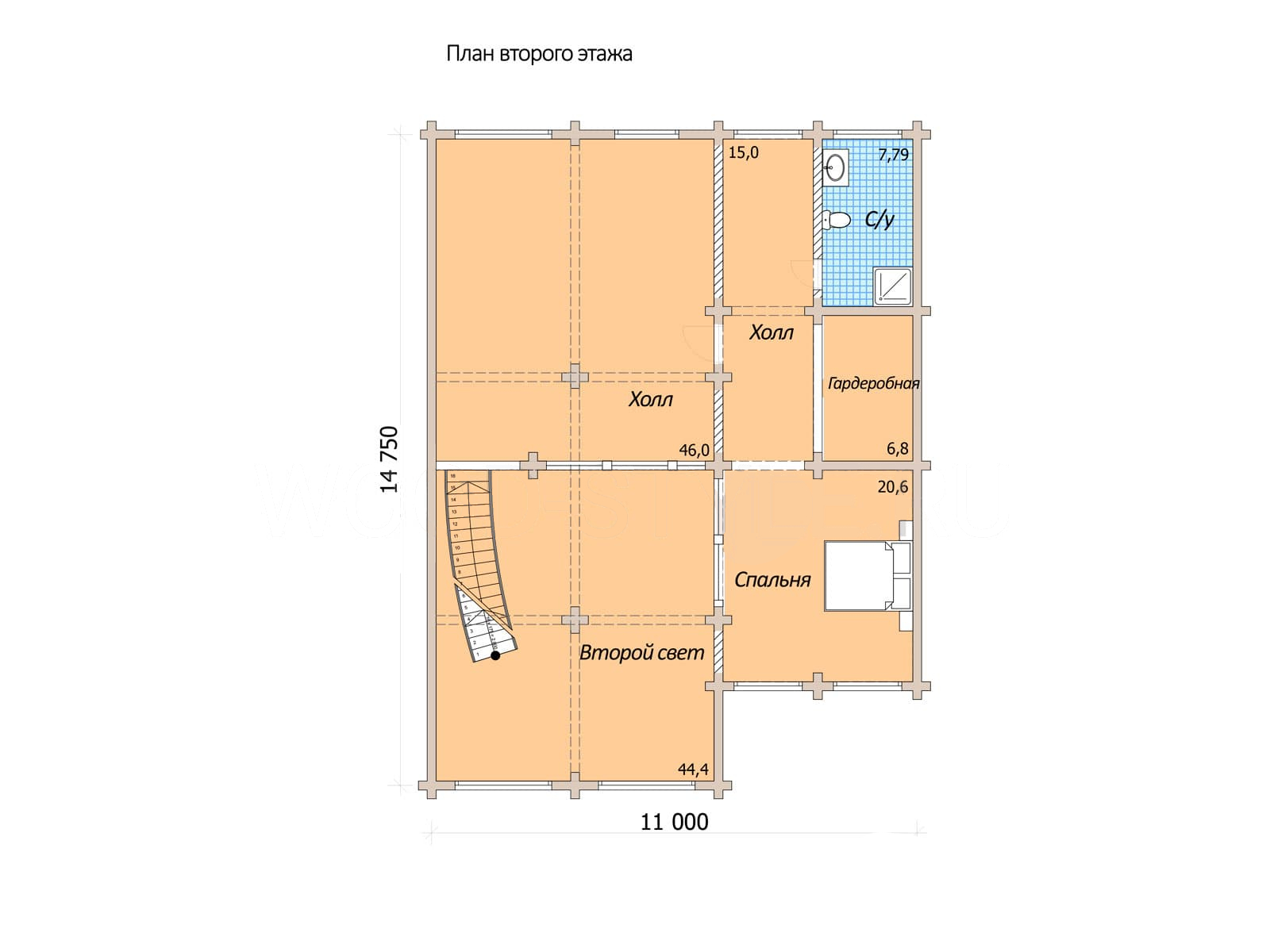 План 2 этажа